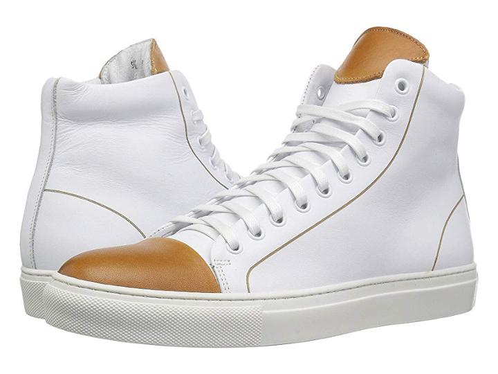 Kenneth Cole New York Hensley High (white/cognac) Men's Lace Up Casual Shoes