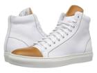 Kenneth Cole New York Hensley High (white/cognac) Men's Lace Up Casual Shoes