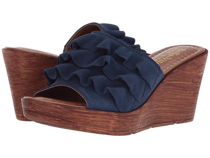 Bella-vita Bey-italy (navy Italian Suede) Women's Slide Shoes