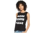 The Original Retro Brand More Coffee Please Cotton Slub Tank (black) Women's Clothing