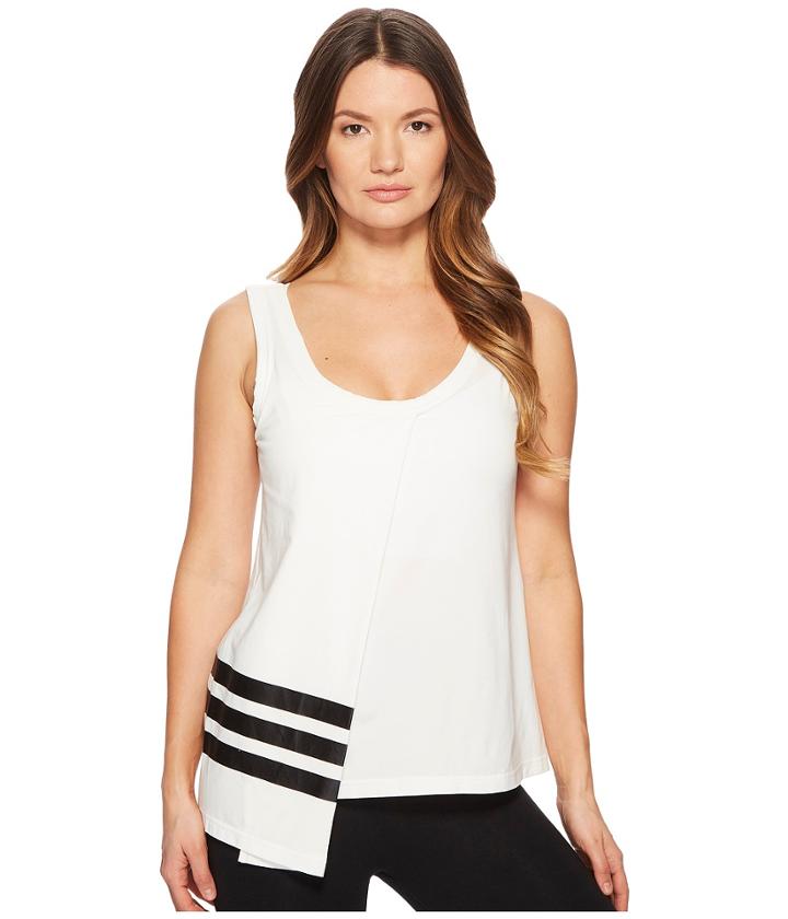 Adidas Y-3 By Yohji Yamamoto 3-stripes Tank Top (core White/black) Women's Sleeveless