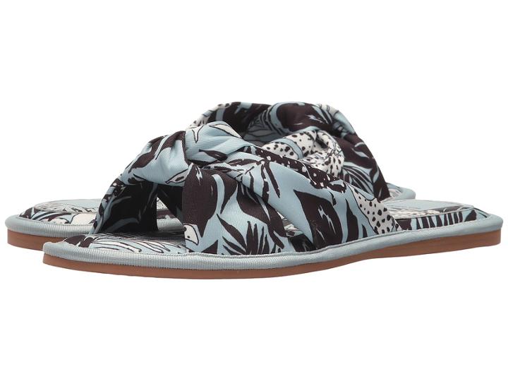 Dolce Vita Halle (sky Blue Palm Print) Women's Zip Boots