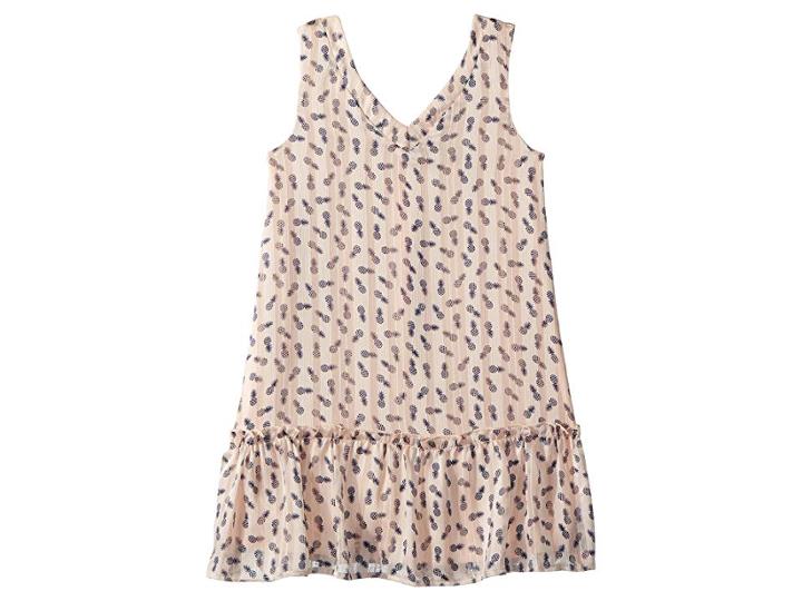 People's Project La Kids Pineapple Woven Dress (big Kids) (blush/navy) Girl's Dress