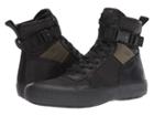 Frye Combat Lace-up (black Multi Antique Pull-up/waxy Canvas) Men's Lace-up Boots