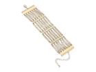 Steve Madden Casted Layered Curb Chain Bracelet (gold) Bracelet