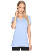 Tasc Performance Streets V Top (periwinkle Slubbed) Women's Clothing