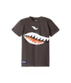 Toobydoo Shark Mouth T-shirt (infant/toddler/little Kids/big Kids) (grey/navy/white/red) Boy's T Shirt