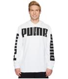 Puma Rebel French Terry Hoodie (puma White) Men's Sweatshirt