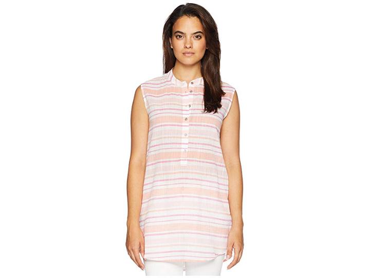 Fresh Produce Sorbet Button Tunic (peony Pink) Women's Blouse