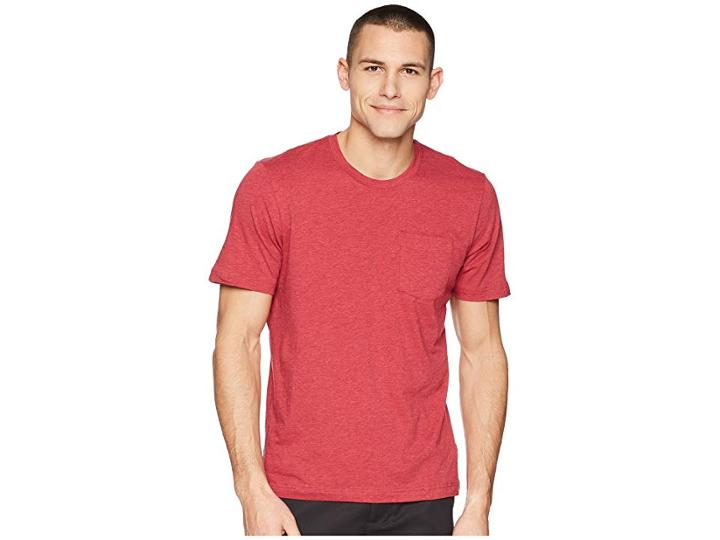 Travismathew Hendrick Tee (heather Oxblood) Men's T Shirt