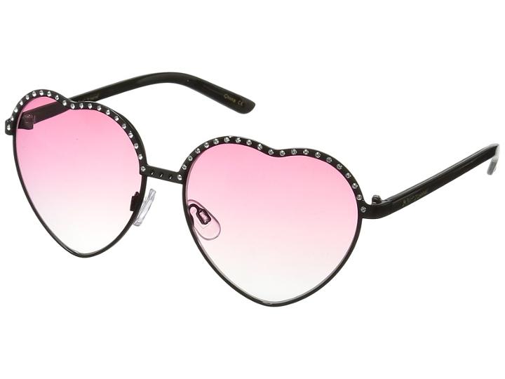 Betsey Johnson Bj495102 (pink/black) Fashion Sunglasses