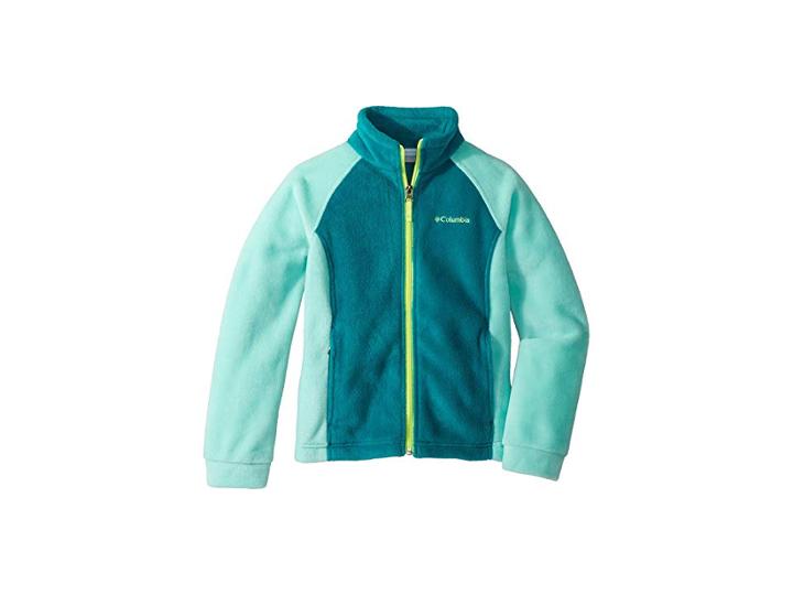 Columbia Kids Benton Springstm Fleece (little Kids/big Kids) (emerald/pixie/tippet) Girl's Fleece
