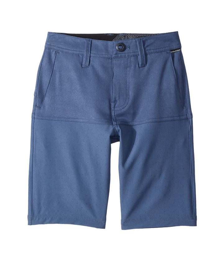 Volcom Kids Frickin Snt Block Shorts (big Kids) (deep Blue) Boy's Shorts