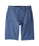 Volcom Kids Frickin Snt Block Shorts (big Kids) (deep Blue) Boy's Shorts