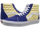 Vans Sk8-hitm ((bmx Checkerboard) True Blue/yellow) Skate Shoes