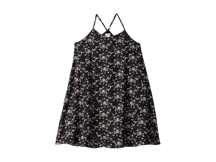 Maddie By Maddie Ziegler Printed Woven Slip Dress (big Kids) (black Multi) Girl's Dress