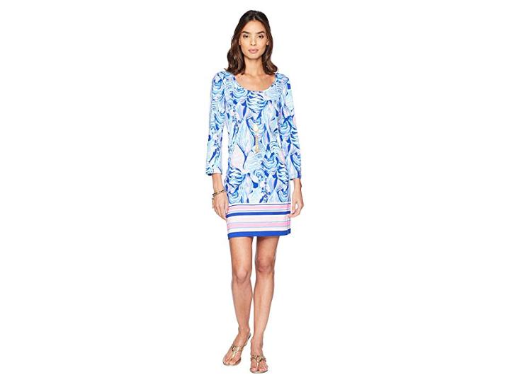 Lilly Pulitzer Beacon Dress (twilight Blue Scale Up Engineered) Women's Dress