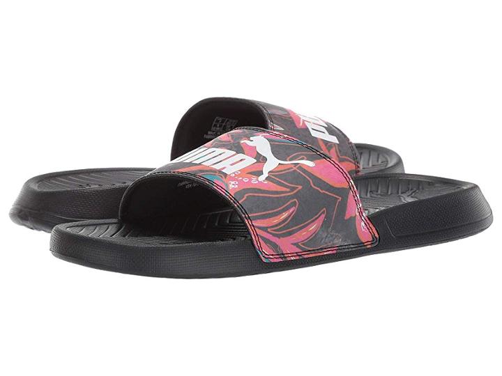 Puma Popcat Flower Power (puma Black/puma White) Women's Slippers