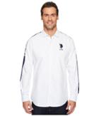 U.s. Polo Assn. Long Sleeve Classic Fit Solid Oxford Shirt (optic White) Men's Clothing