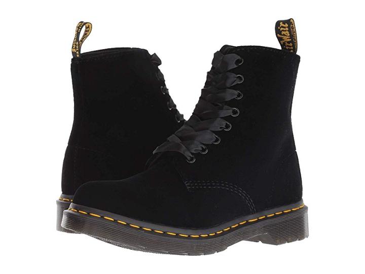 Dr. Martens 1460 Pascal Velvet (black Velvet) Women's Boots