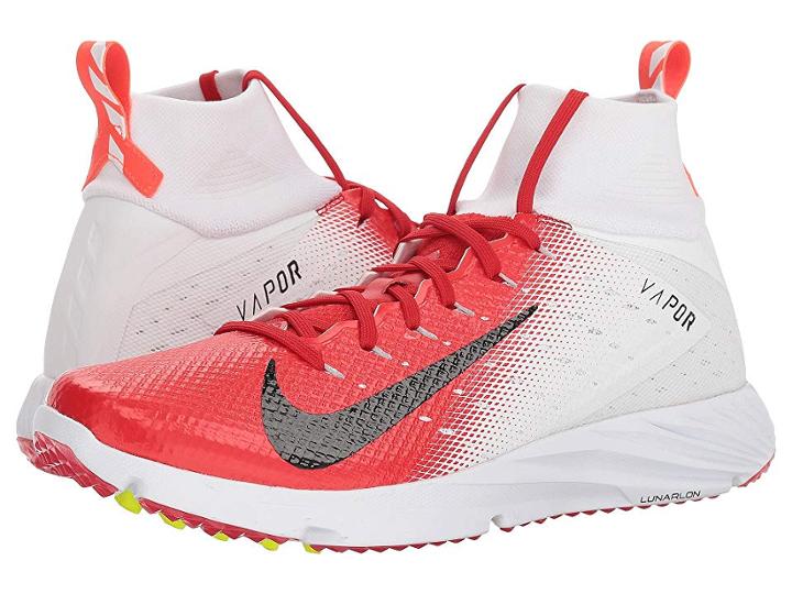 Nike Vapor Speed Turf 2 (white/black/university Red/total Crimson) Men's Cleated Shoes