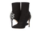 Badgley Mischka Meg (black Stretch Satin) Women's Boots