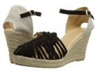 Cordani Emilio (black Suede) Women's Wedge Shoes