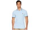 Fred Perry Twin Tipped Shirt (sky Blue/black) Men's Short Sleeve Knit