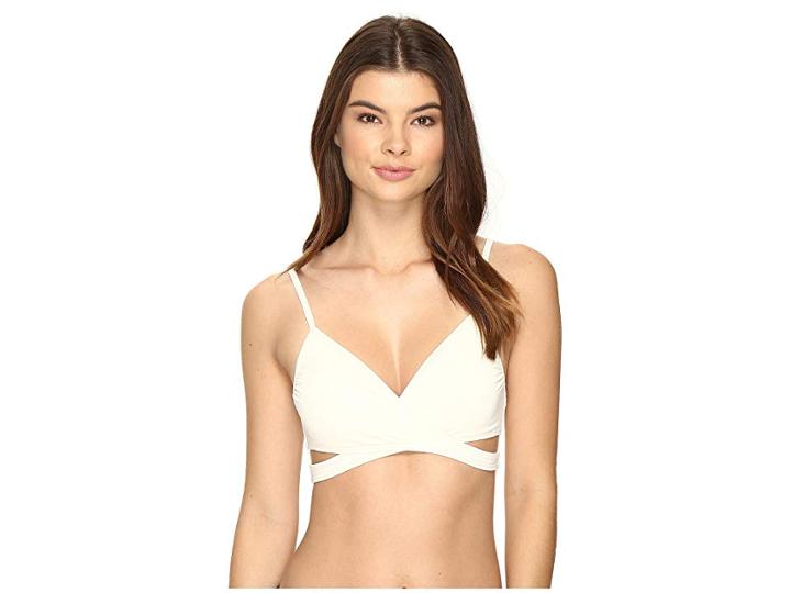 Vince Camuto Fiji Solids Wrap Bikini Top (shell) Women's Swimwear