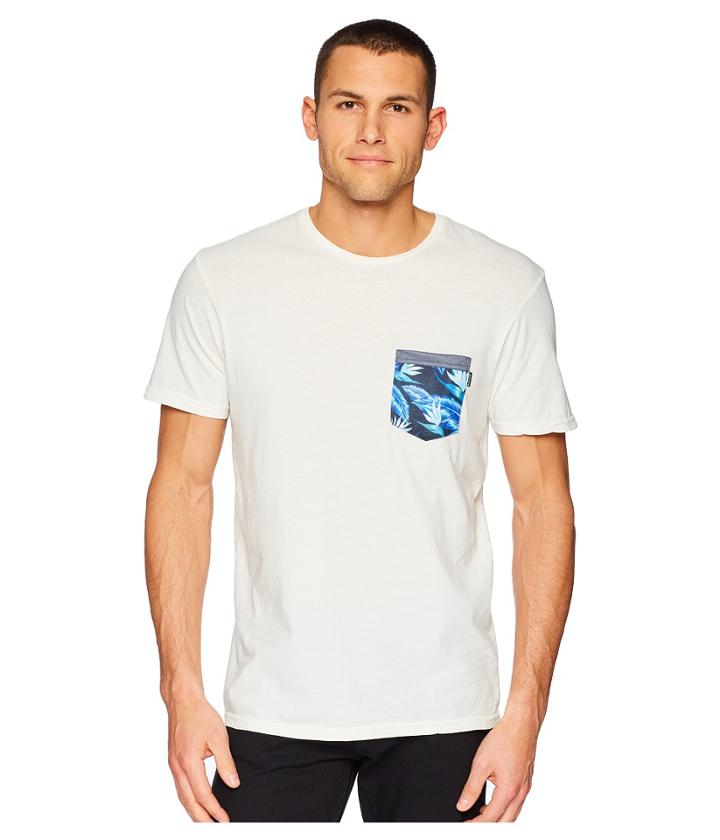 Rip Curl Plethera Heritage Pocket Tee (white) Men's Clothing