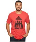 Life Is Good Outdoor Beard Smooth Tee (americana Red) Men's Short Sleeve Pullover