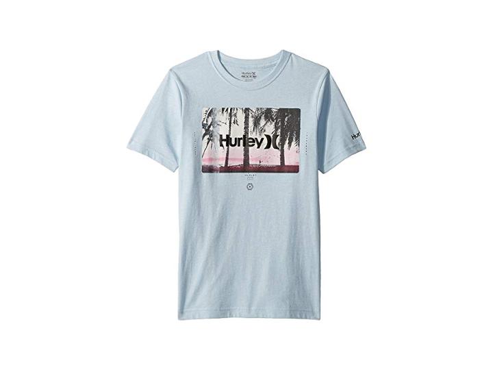 Hurley Kids Sunrays Tee (little Kids) (blue/grey) Boy's T Shirt