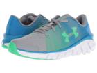 Under Armour Kids Ua X Level Scramjet (little Kid) (steel/blue Circuit/gamma Green) Boys Shoes