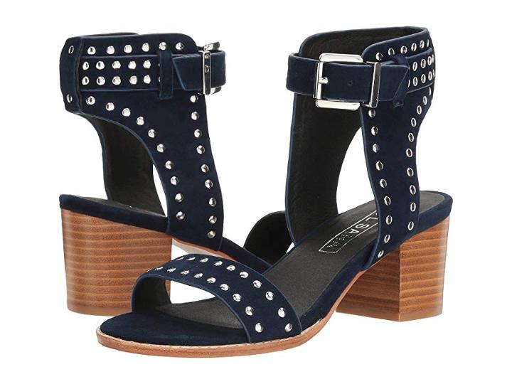 Sol Sana Porter Heel Ii (navy Suede Stud) High Heels