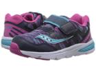 Saucony Kids Baby Ride Pro (toddler/little Kid) (navy/multi) Girls Shoes