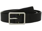 Calvin Klein 35mm Flat Strap W/ Contrast (black) Men's Belts