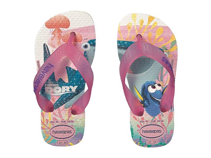 Havaianas Kids Nemo And Dory Sandals (toddler/little Kid/big Kid) (white) Girls Shoes