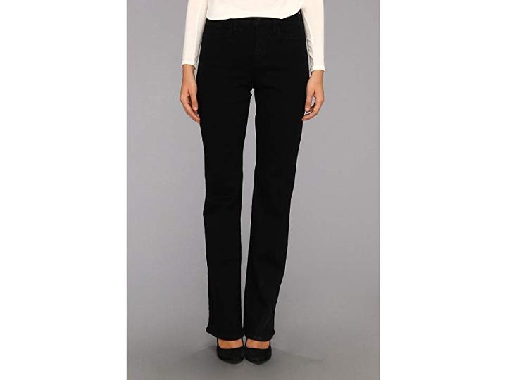 Nydj Barbara Bootcut Long Inseam In Black (black) Women's Jeans