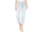 Nydj Jenna Straight Ankle With Fray In Stillwater (stillwater) Women's Jeans