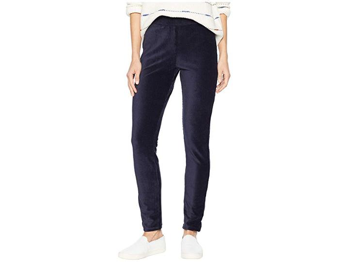 Hue High-waist Corduroy Leggings (navy) Women's Casual Pants