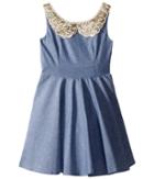 Fiveloaves Twofish Darcy Dress (big Kids) (denim) Girl's Dress