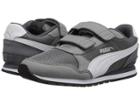 Puma Kids St Runner V2 Mesh V (little Kid) (steel Gray/puma White) Boy's Shoes