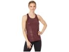 Nike Pro Metallic Dots Tank Top (burgundy Crush/black) Women's Sleeveless