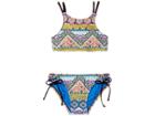 Hobie Kids Desert Daze High Neck And Adjustable Hipster (big Kids) (multi) Girl's Swimwear Sets