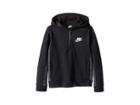 Nike Kids Av15 1/2 Zip Hoodie (little Kids) (black) Boy's Clothing