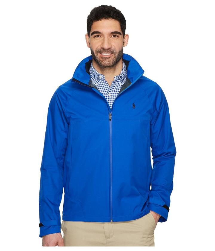 Polo Ralph Lauren 2.5 Nylon Ripstop Repel Jacket (blue Saturn) Men's Coat