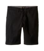 Quiksilver Kids Everyday Union Stretch Walkshorts (big Kids) (black) Boy's Shorts