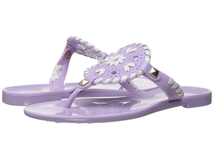 Jack Rogers Kids Little Miss Georgica Jelly (toddler/little Kid) (lilac/white) Girls Shoes