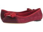 Salvatore Ferragamo Varina Cb (merlot Suede Kid Ro) Women's 1-2 Inch Heel Shoes