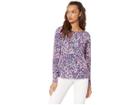 Lilly Pulitzer Tristan Top (bright Navy Swing Of Things) Women's Clothing